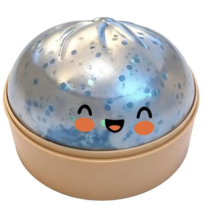 1pcs Party Time Realistic Steamed Bun Squeeze Toy