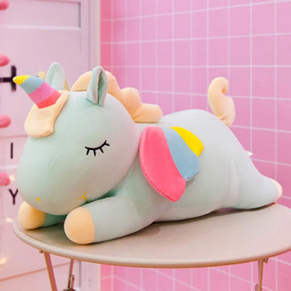 Unicorn Plush Sleeping Pillow – Soft Stuffed Animal in Multiple Colors | Magical Birthday Gift for Children