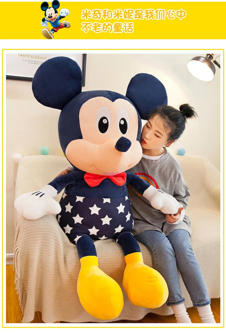 Disney Mickey & Minnie Plush Dolls – 35/45cm Soft Star Pillow Toys | Stuffed Cushion Gift for Kids, Girls & Birthdays