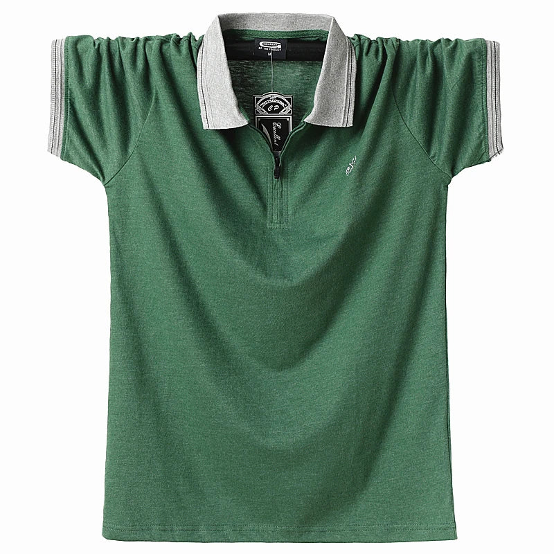 Men Casual Breathable Turn-down Collar