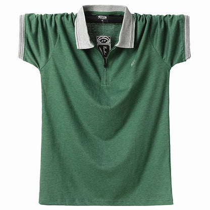 Men Casual Breathable Turn-down Collar