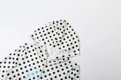 Polka Dot Letter Print 2 Piece Set