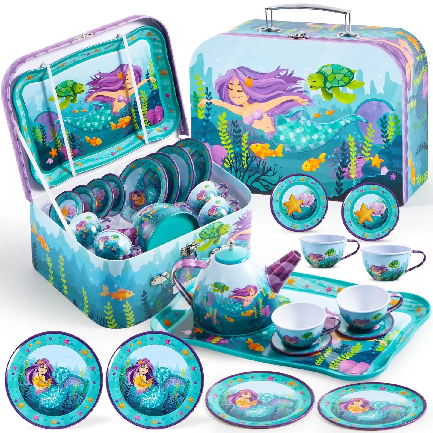 Kid Tea Set Mermaid Tea Party Set