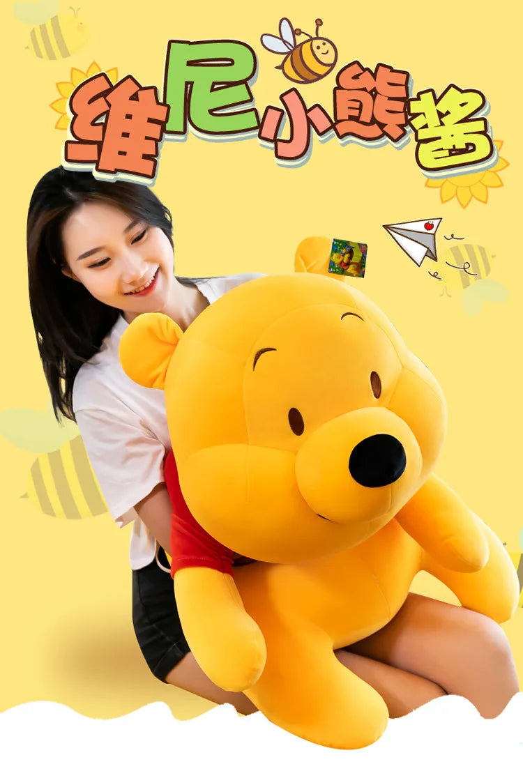 45cm Winnie the Pooh Plush Doll – Soft Disney Cartoon Stuffed Toy | Cute Gift for Girls & Kids’ Birthdays