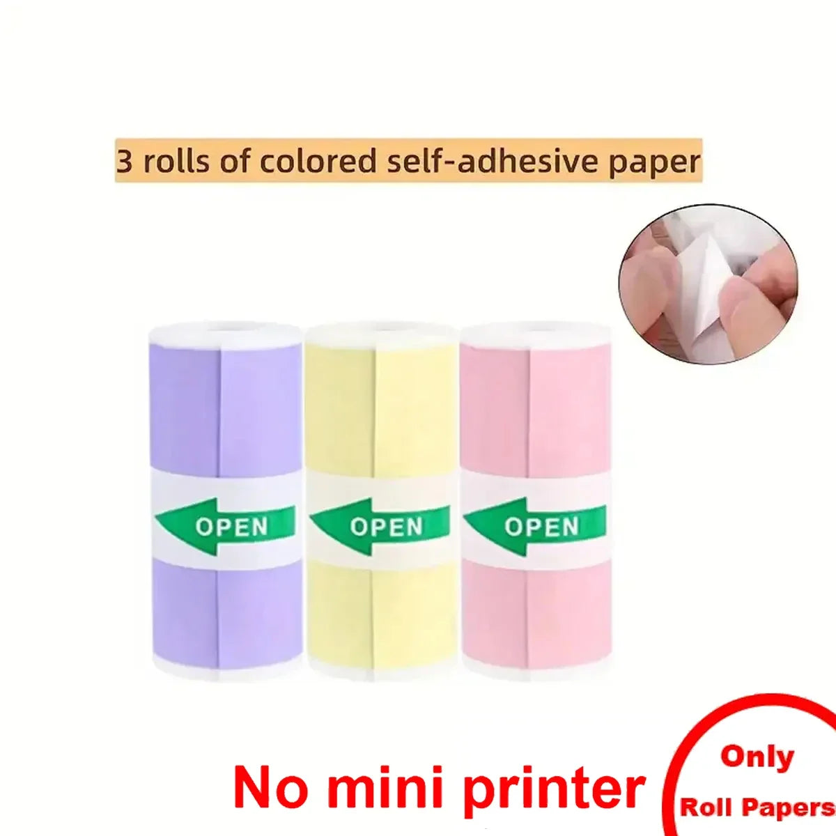 Mini Printer, Portable Thermal Printer Inkless Sticker Maker Machine, Pocket Bluetooth Printer for Pictures, Photos,Journals