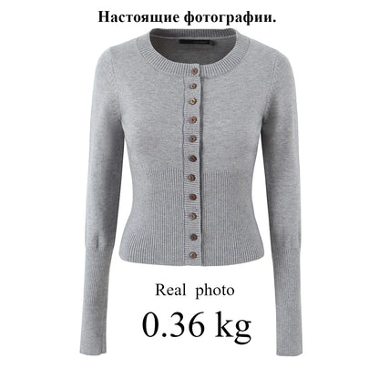 Knitted Long Sleeve Zipper Hooded Two Piece Sets
