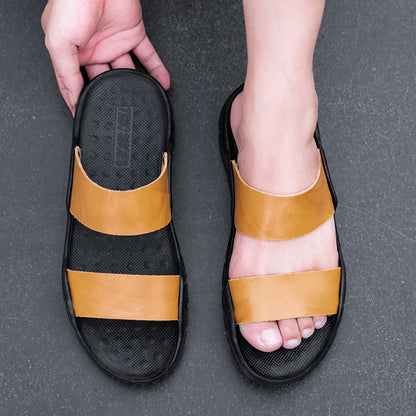 Men plus size 48 solid color summer light casual sandals