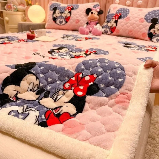 Disney Donald Duck Daisy Animation Cartoon Plush Thick Warm Quilt Home Dormitory Tatami Soft Mattress Cute Children's Bedding