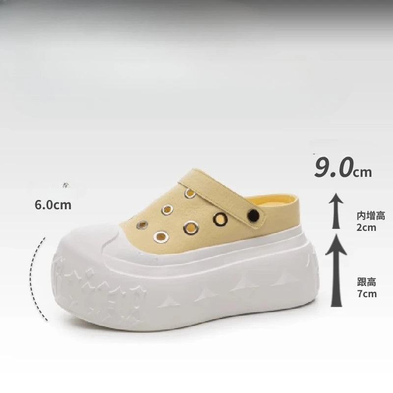 Fujin 9cm Synthetic Microfiber Leather Chunky Sneakers