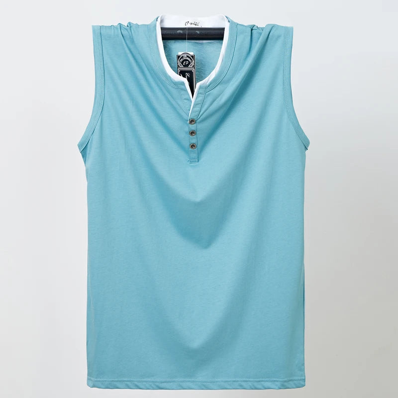 Mens Sleeveless Cotton Tank Top