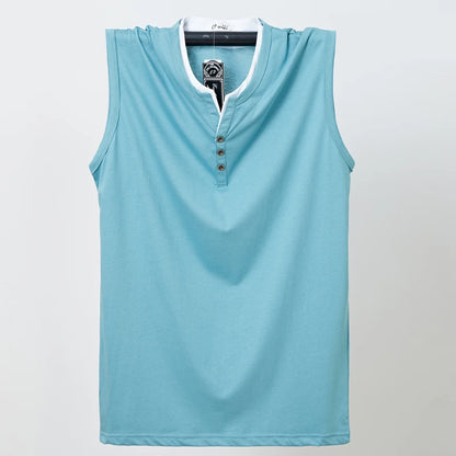 Mens Sleeveless Cotton Tank Top