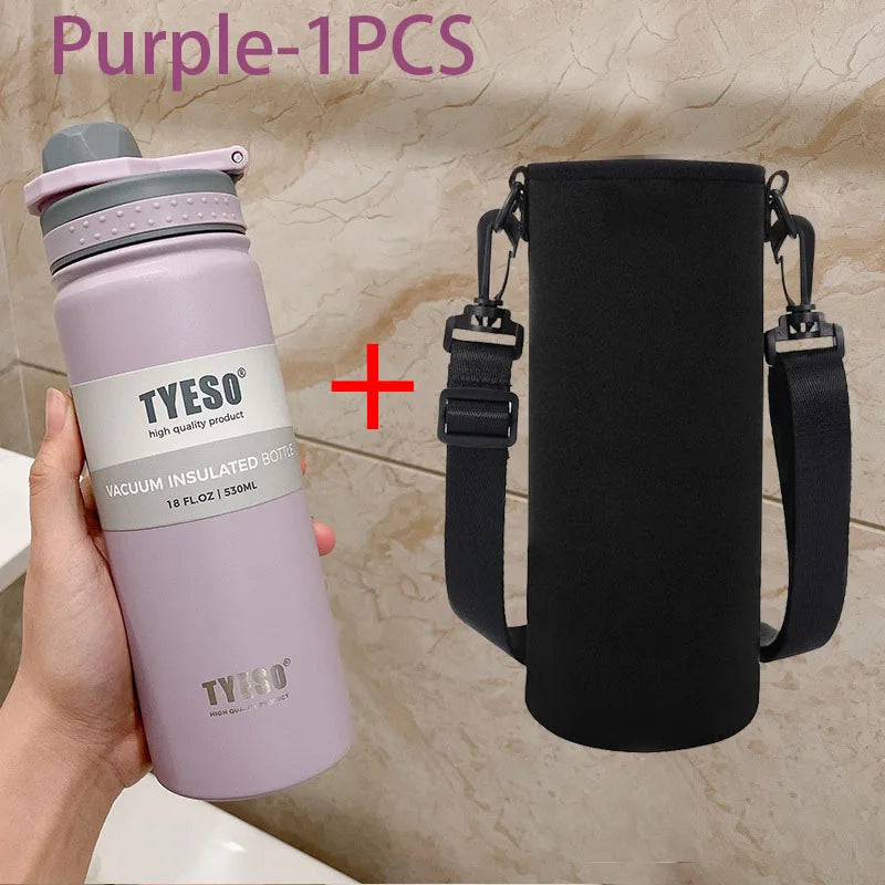 Tyeso 530/750ML Thermos Bottle Stainless Steel Vacuum Flask Travel Cup Insulated Water Bottle Sport Thermal Mug Hot & Cold Mug