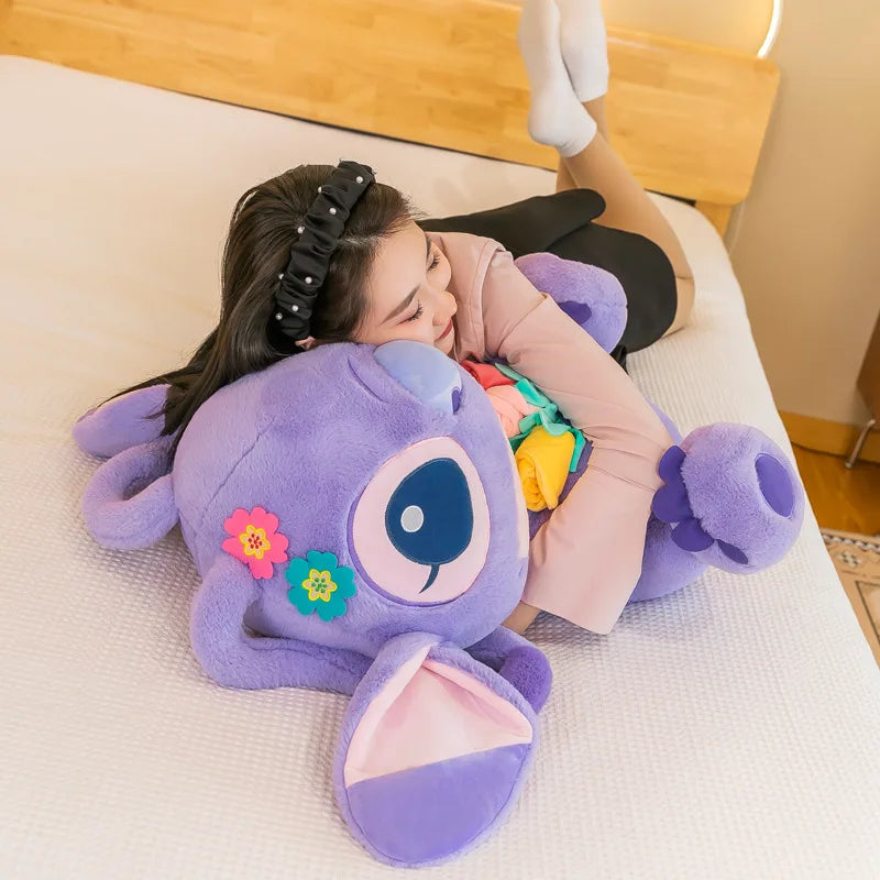 35cm Disney Embroidered Stitch Doll Cartoon Cute Stitch Plush Toys Children's Gift For Birthday Room Decoration Plushies Dolls