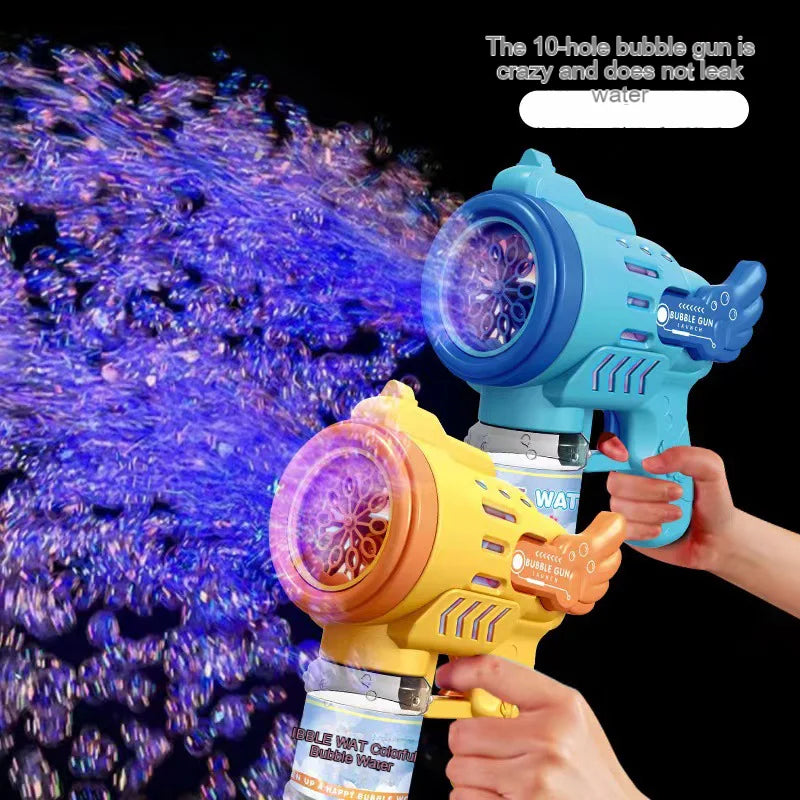 Bubble Machine Gun Automatic Blower with Led Lights