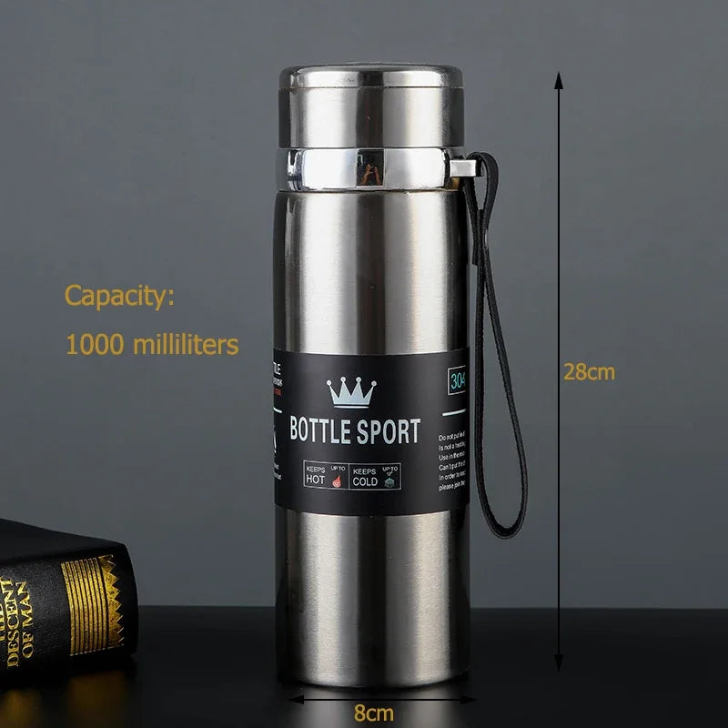 Double Wall Stainles Steel Water Bottle Thermos Bottle Keep Hot and Cold Insulated Vacuum Flask for Sport