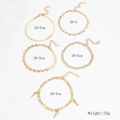 Браслет На Ногу Bohemian Charm Anklet Set