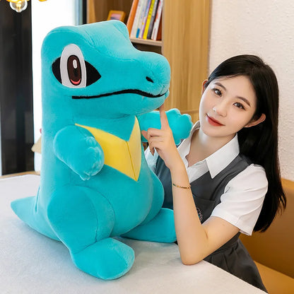 45cm Pokemon Small Saw Alligator Plush Toy Cute Cartoon Soft Stuffed Animal Pokemon Crocodile Doll Children's Doll Birthday Gift