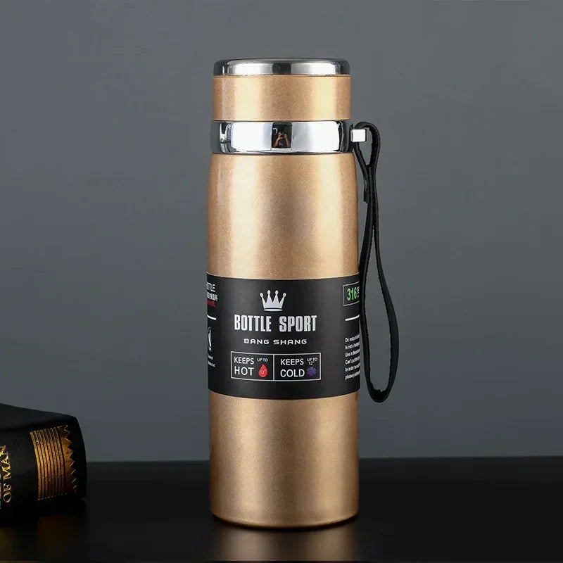 Double Wall Stainles Steel Water Bottle Thermos Bottle Keep Hot and Cold Insulated Vacuum Flask for Sport