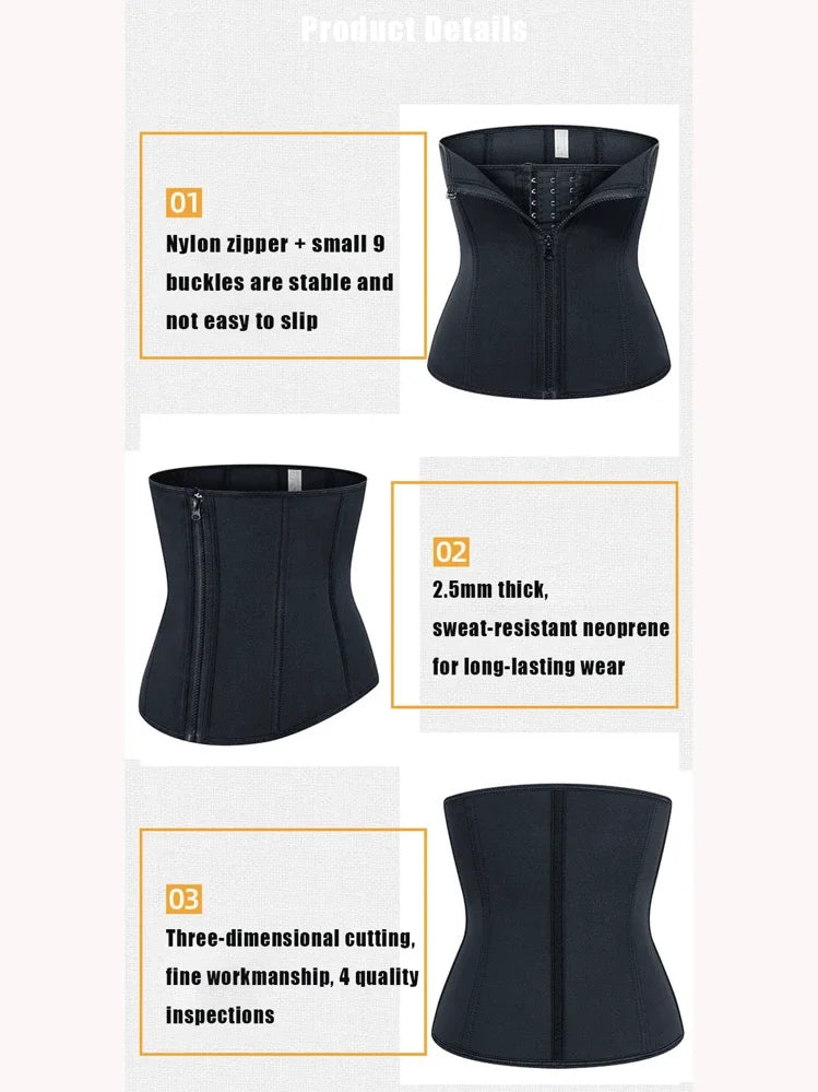 Plus Size Women Waist Trainer Sauna Sweat Belt