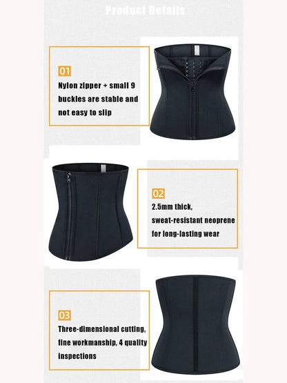 Plus Size Women Waist Trainer Sauna Sweat Belt