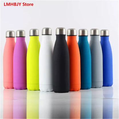 1000ML Double Wall 304 Stainless Steel Thermal Flask Fashion Vacuum Thermos Outdoor Portable Sport Thermal Drink Water Bottle