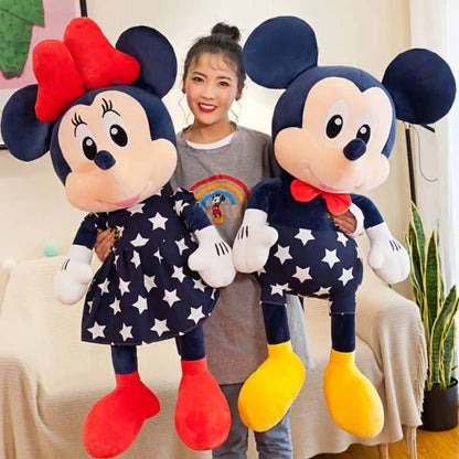Disney Mickey & Minnie Plush Dolls – 35/45cm Soft Star Pillow Toys | Stuffed Cushion Gift for Kids, Girls & Birthdays
