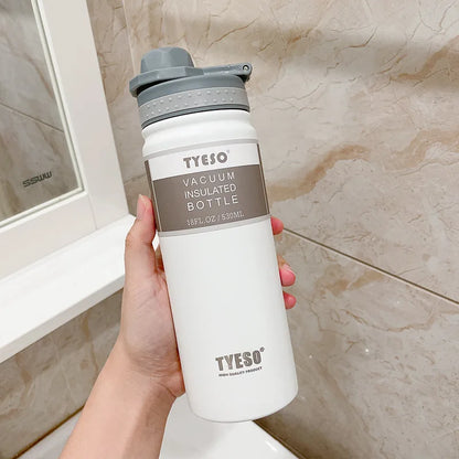 Tyeso 530/750ML Thermos Bottle Stainless Steel Vacuum Flask Travel Cup Insulated Water Bottle Sport Thermal Mug Hot & Cold Mug