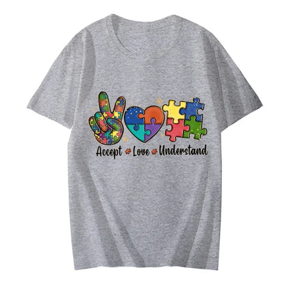 Accept Love and Understand T-shirt Autism Awareness T Shirts