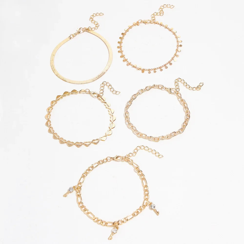 Браслет На Ногу Bohemian Charm Anklet Set