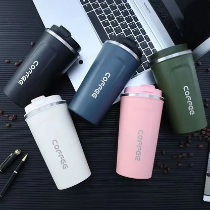 380/510ML Stainless Steel Coffee Mug Portable Tumbler Vacuum Flasks Car Thermal Cup Keeps Cold and Heat Thermal Mug Coffee Cup