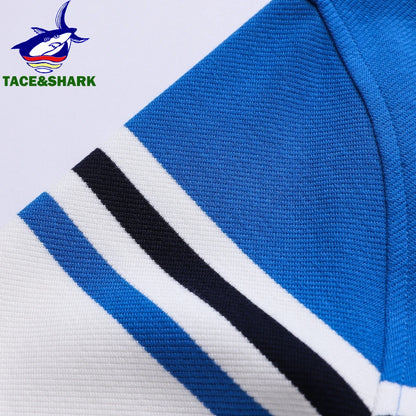 TACE&SHARK Stand Collar Polo Shirt