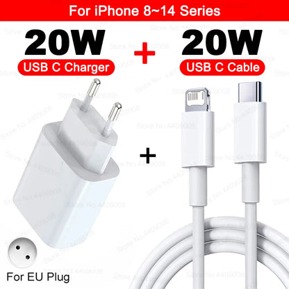 35W USB-C Fast Charger with Cable – Compatible with iPhone 11/12/13/14/15 Series