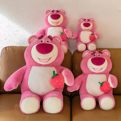 35cm Cute Cartoon Pixar Strawberry Bear Doll Plush Toy Gift Office Sofa Strawberry Bear Pillow Cushion Plushies Dolls for Kids