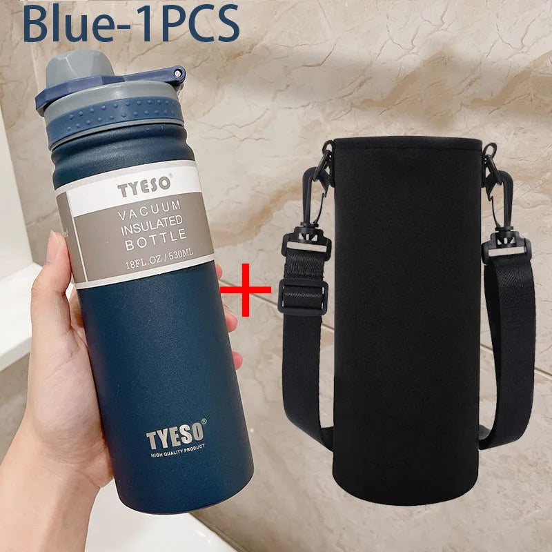 Tyeso 530/750ML Thermos Bottle Stainless Steel Vacuum Flask Travel Cup Insulated Water Bottle Sport Thermal Mug Hot & Cold Mug