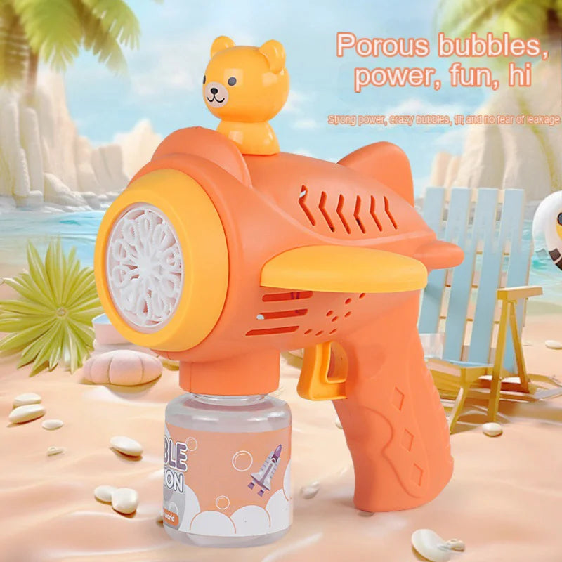 Little Bear Toy Bubble Gun Machine Automatic