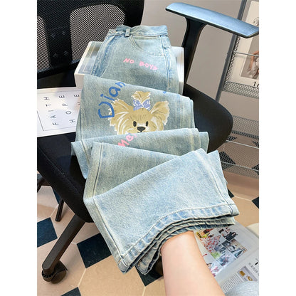 Cartoon Dog Jeans