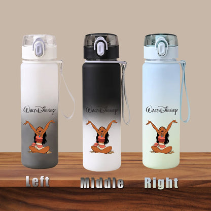 Disney Moana 2 Maui Kakamora Tia Animation Portable Plastic Gradient Outdoor Sport Water Bottle Child Gift Princess Fitness Run