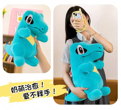 45cm Pokemon Small Saw Alligator Plush Toy Cute Cartoon Soft Stuffed Animal Pokemon Crocodile Doll Children's Doll Birthday Gift