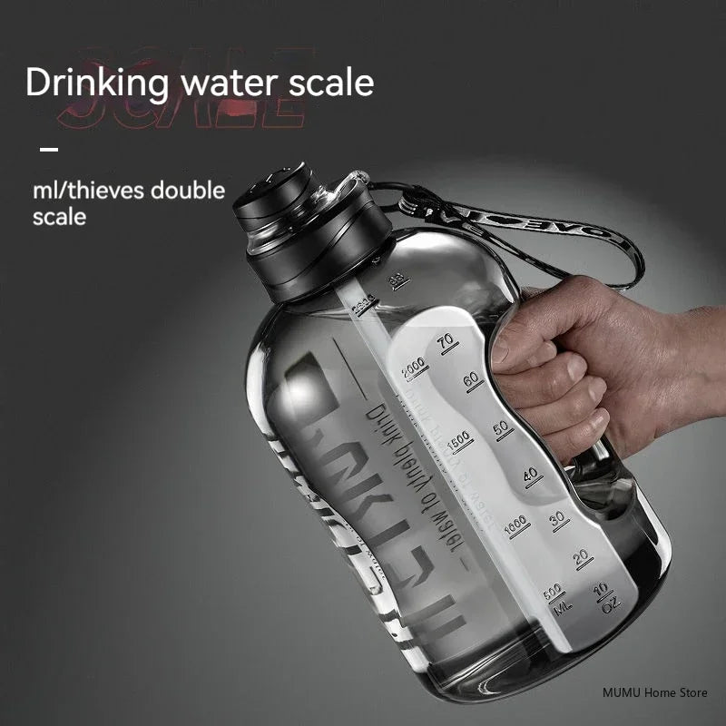 1.7L/2.7L/4L/5L Large Capacity Sports Water Bottle – Gym, Camping & Fitness Hydration Jug