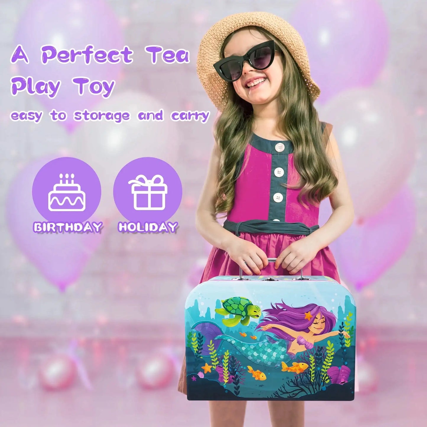 Kid Tea Set Mermaid Tea Party Set