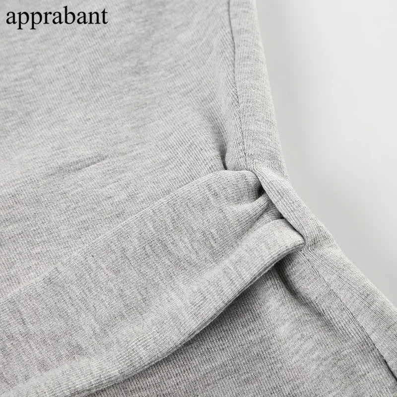 Drawstring High Waist Trousers Set