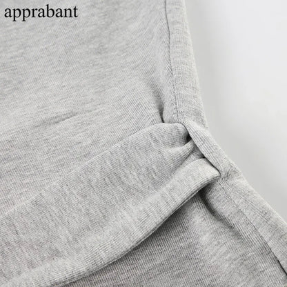 Drawstring High Waist Trousers Set