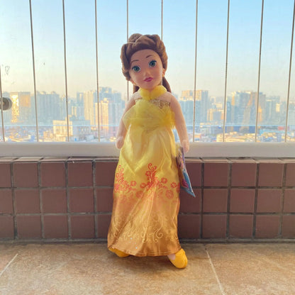 20cm Disney Princess Series Plush Toys Doll Snow White Cinderella Doll Girl Birthday Party Room Decoration Doll Gift