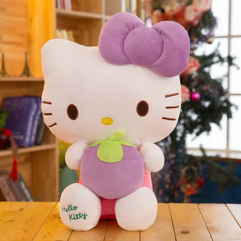 22-35cm Hello Kitty Anime Cartoon Cute Stuffed Toys Sanrio Plushier Soft Pillow Birthday Gifts For Girls Kawaii Pendant Dolls