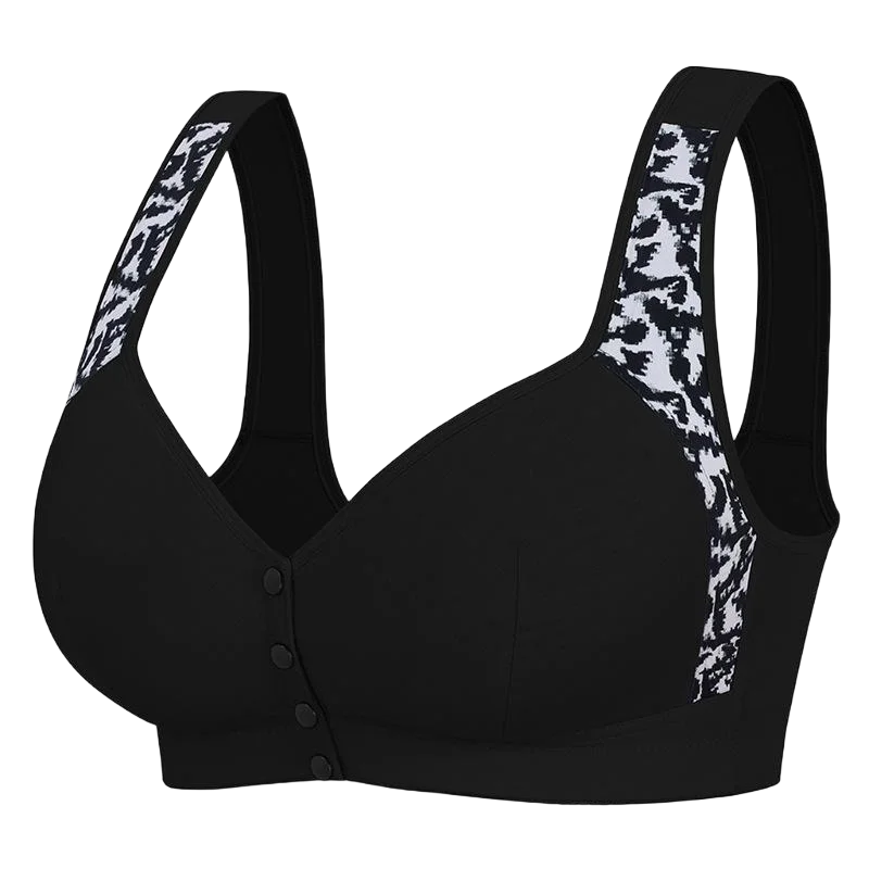 plus Size Front Closure Wireless Comfort Bra