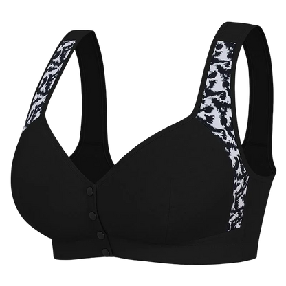 plus Size Front Closure Wireless Comfort Bra