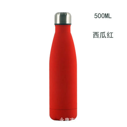 1000ML Double Wall 304 Stainless Steel Thermal Flask Fashion Vacuum Thermos Outdoor Portable Sport Thermal Drink Water Bottle