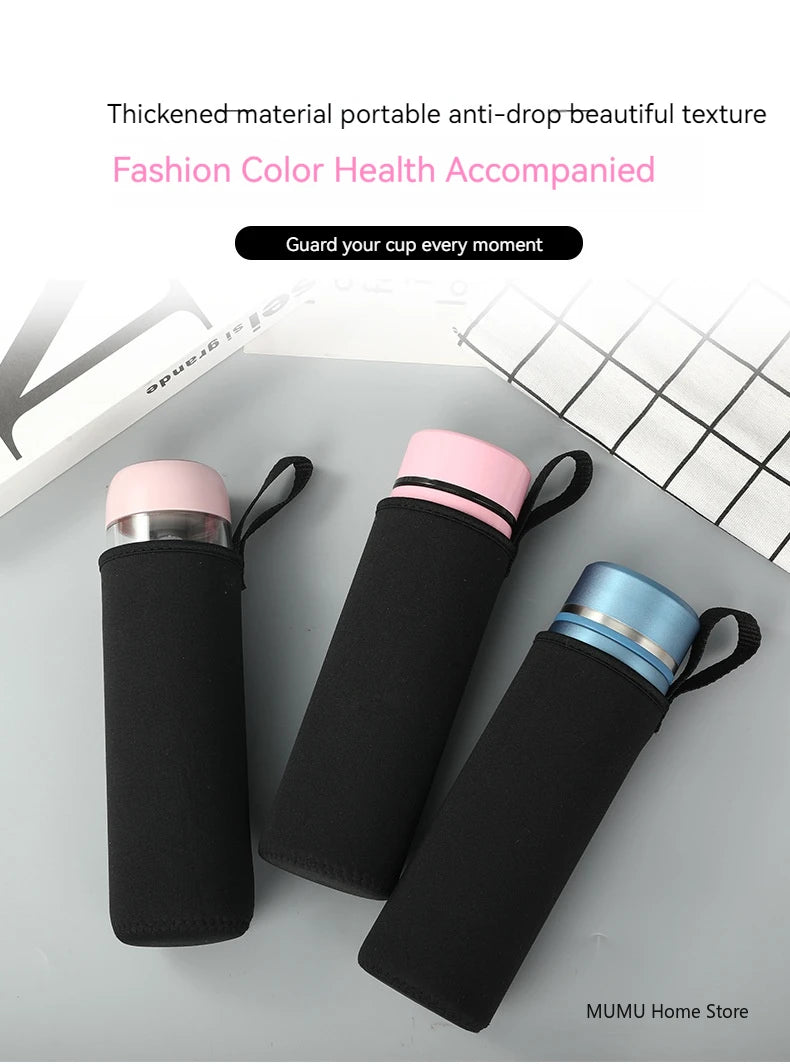 750ML – 1500ML Sports Water Bottle Sleeve – Neoprene Insulated Holder Bag