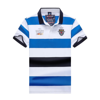 TACE&SHARK Straight Men's Striped Polos