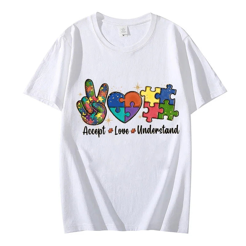 Accept Love and Understand T-shirt Autism Awareness T Shirts